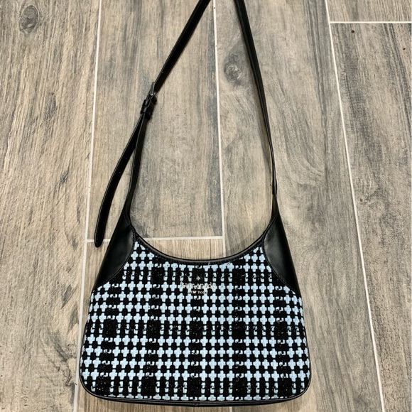 Kate Spade K4678 Blue Tweed Crossbody Purse NWOT - Picture 2 of 10